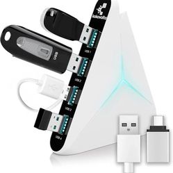 USB Hub 3.0 High-Speed type С - USB Splitter for Laptop, MacBook, Xbox, Flash Drive, HDD, Printer, Camera, Keyboard,