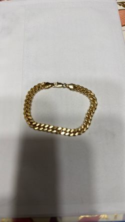 Brazalete Cubano Gold Fill