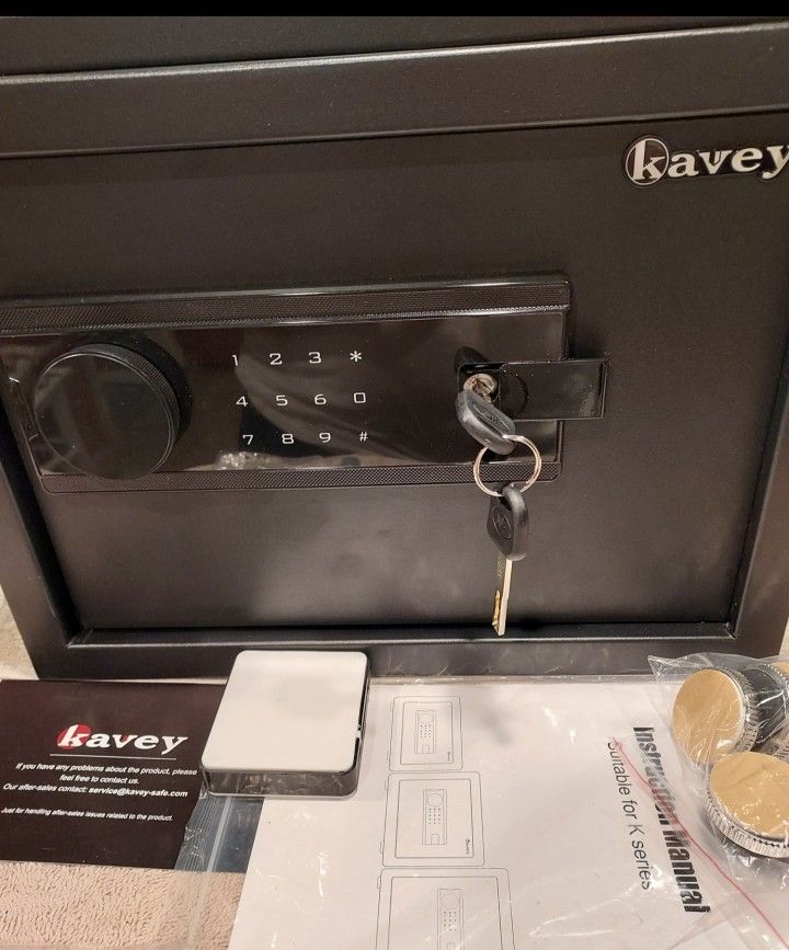 Brand NEW Kavey Fire & Water Proof Safe 3 Ways To Open 4 Gunn RACK BNIB NEVER USED