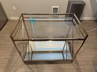 Glass Bar Cart/Kitchen Cart
