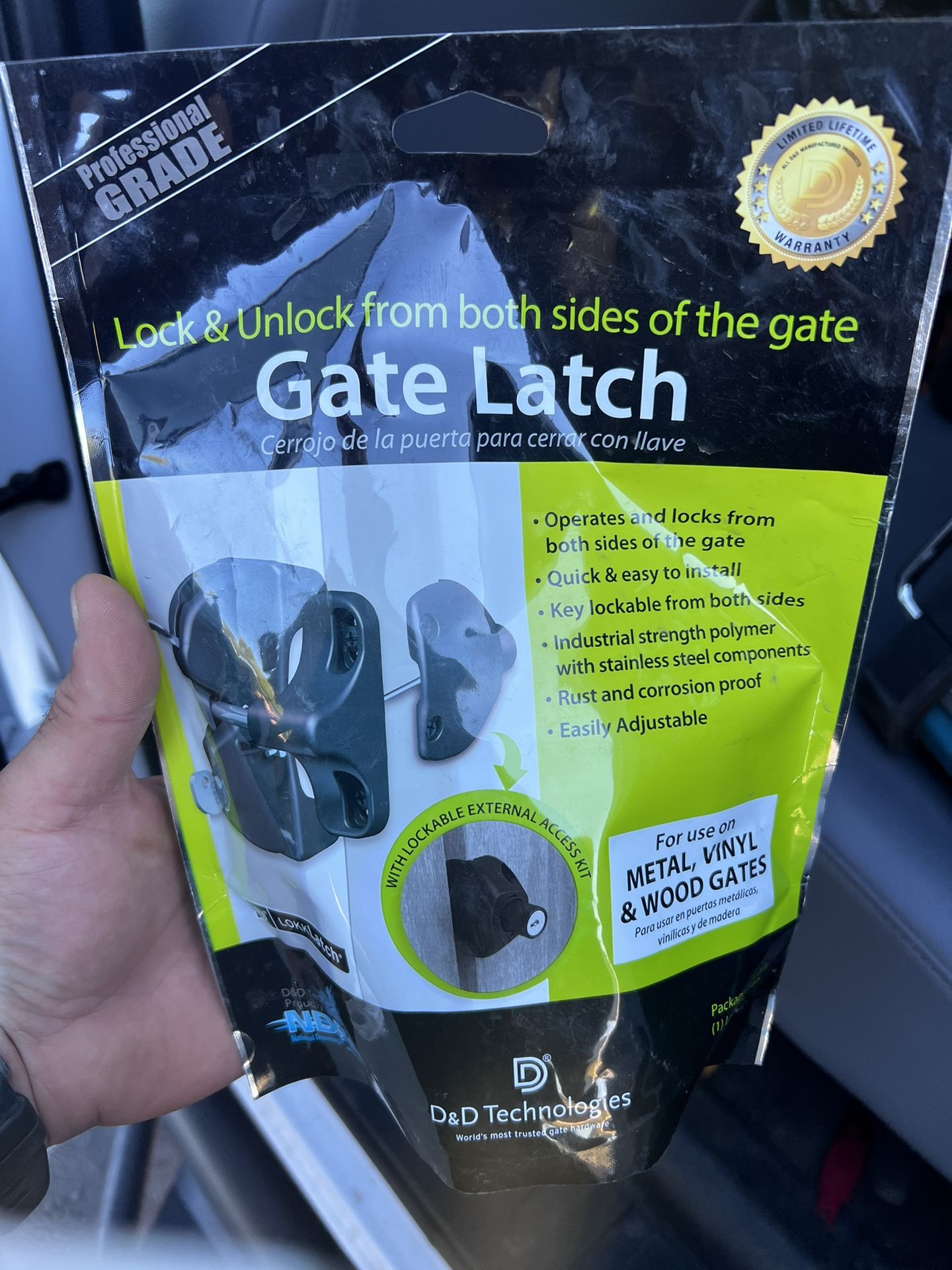 Double Sides Lock Latch For Gates