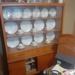 Porcelain Dish Set Of 8 Setting and 1950 Cabnit