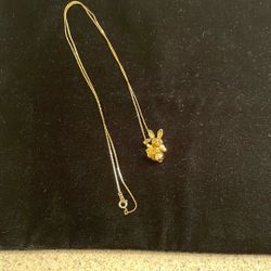 Franklin Mint 1983 Rabbit Necklace