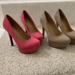 2 High Heels Size 7