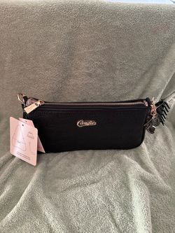 Candie's Black Logo Embossed Shoulder Bag