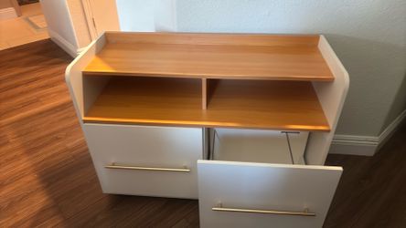 Stylish sturdy storage/file and display cabinet.