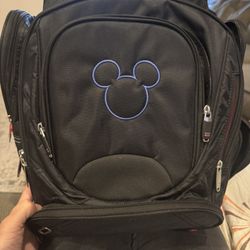 ELLEVEN Disney Studios Park Mickey Mouse Ears Backpack Black TSA FRIENDLY