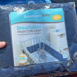 Breathable Baby Crib Liner 