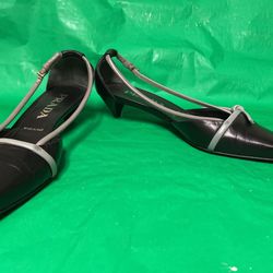 Italian Rich Leather Prada 1.5 “ Heel Shoe 