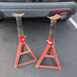 Large Jack Stands Truck Lift Stand Pair Car Vintage Please Read