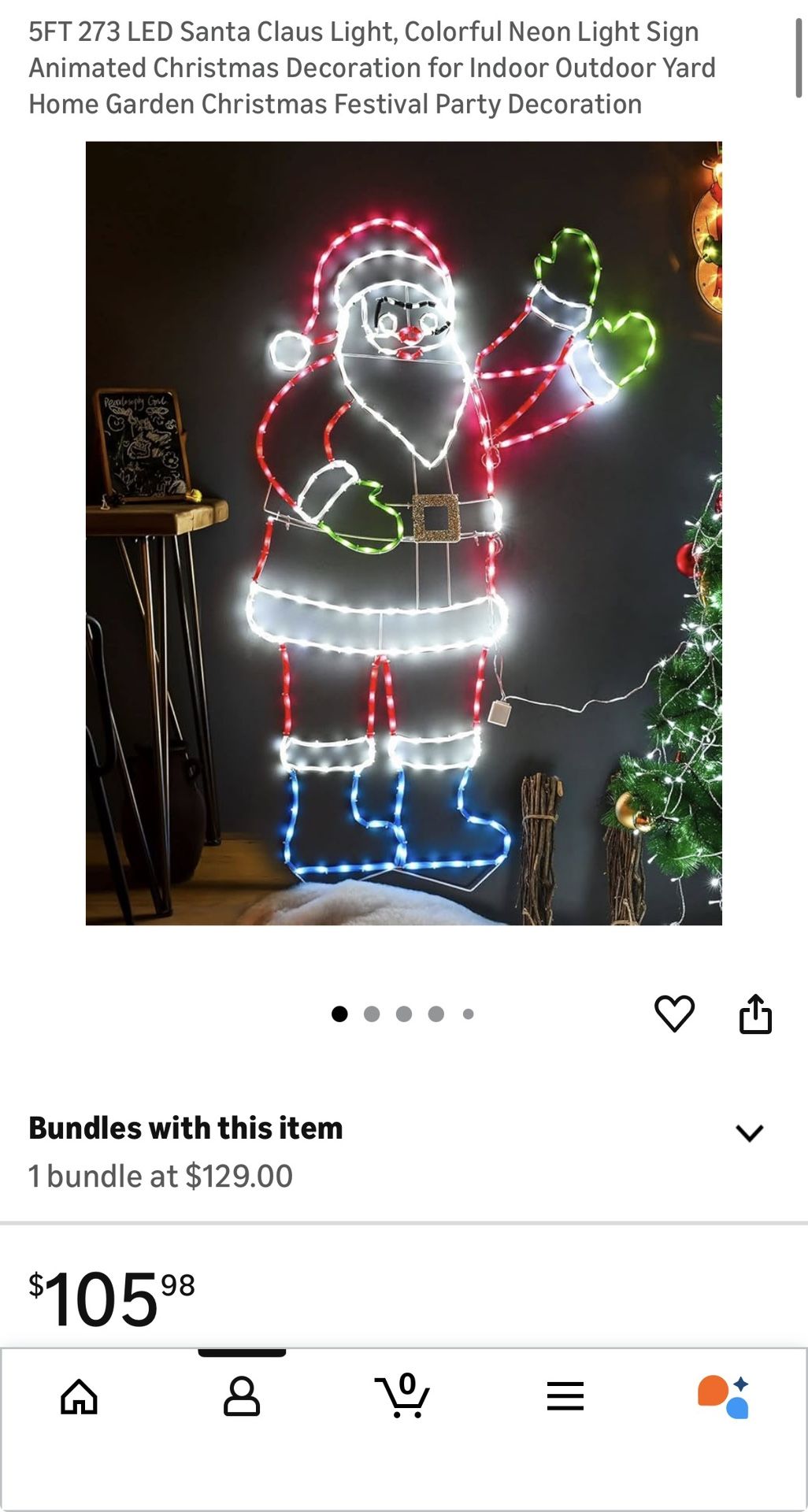 Santa Claus Christmas Light
