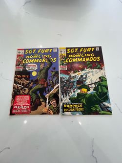 Sgt. Fury and His Howling Commandos #73, 79 Marvel Comics 1969, Low Grade Lot