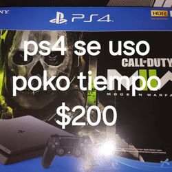 Ps4 Se Uso Poco 