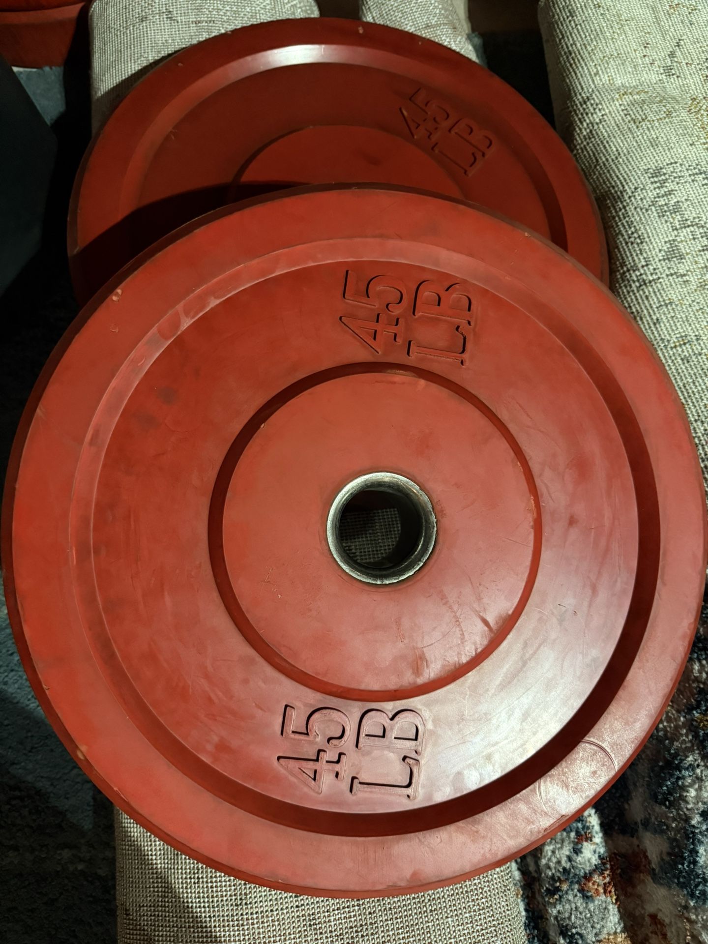 45 lbs Bumper Plates 2 Sets Of 2