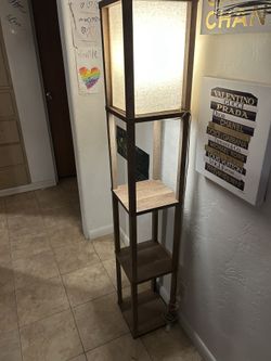 Beautiful Tall Lamp With Shelves