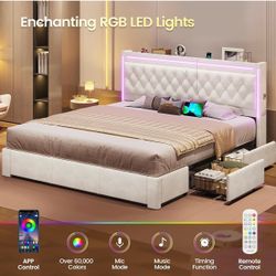 King bed and dresser
