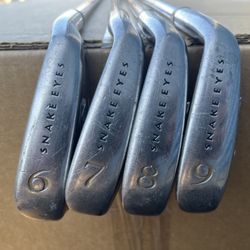 Snake Eyes DC-01 Irons 6,7,8,9 Golf Clubs Steel Stiff