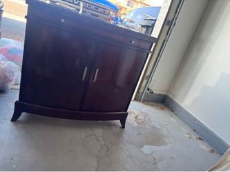 Vintage Glass Top Cabinet Pair