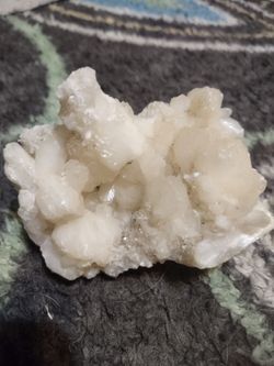 White Crystal Cluster / Zeolite or Calcite Mineral Specimen