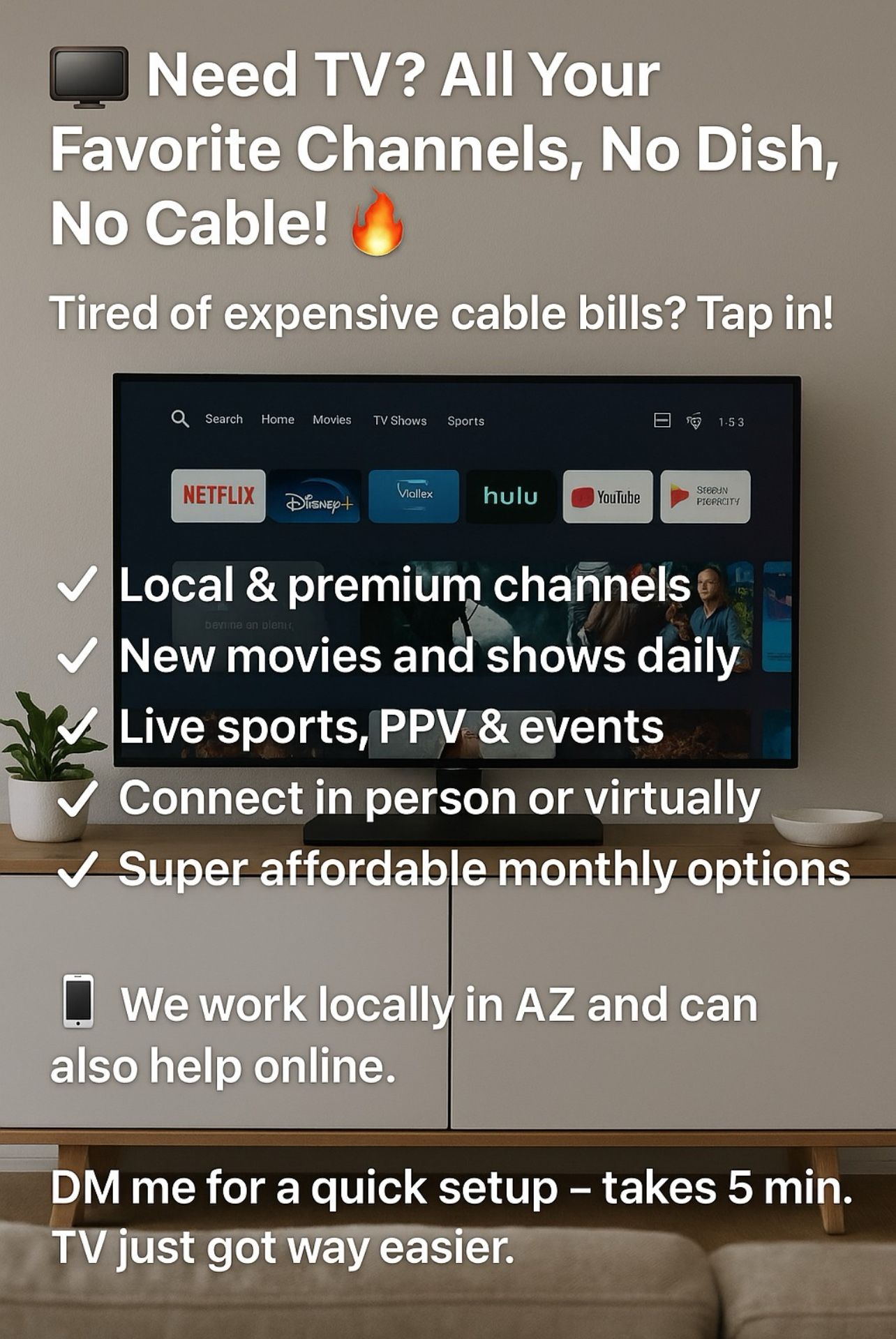 TV Setup — All Channels? No Cable Needed