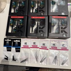 TARGET Darts Swiss Point Storm Dart Points, Surge (3 Pack Set of Tips) 26MM/30MM/35MM – Gold/Silver/Black | Change Dart Points, Swiss Storm Points, Pr