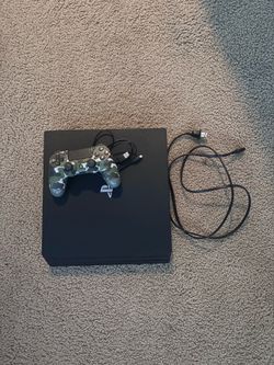 Sony PlayStation 4 Pro Black Home Console w/ DualShock 4 Controller & USB Cable