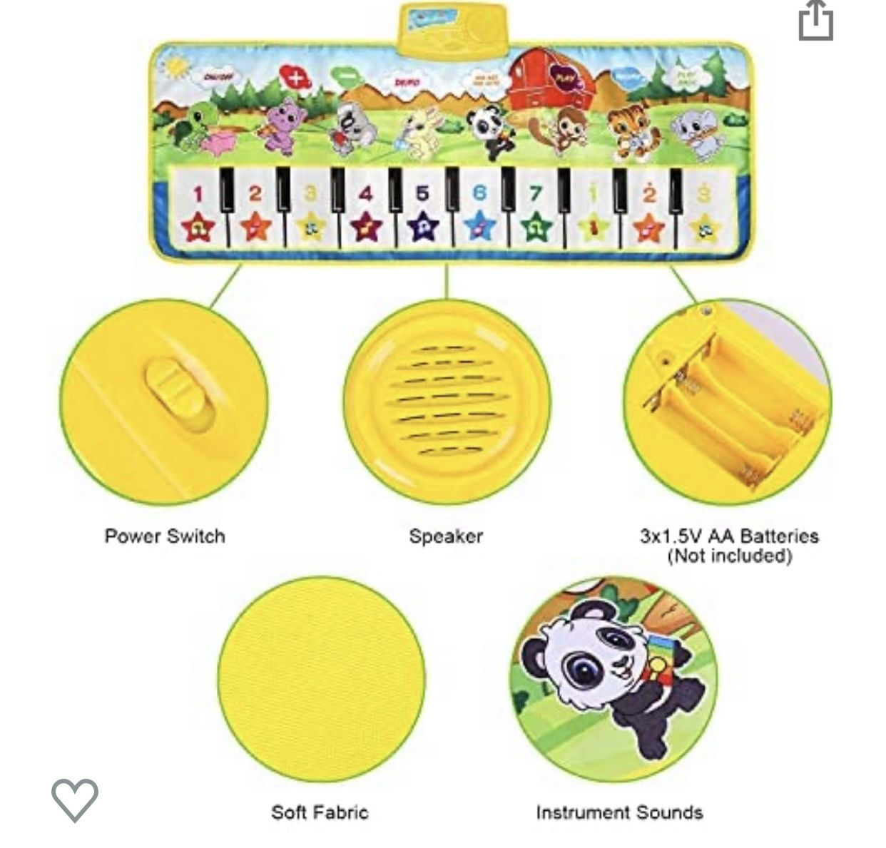 Kids Piano Mat