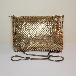 Vintage Women's Gold Mesh Purse Handbag 