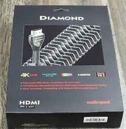 AudioQuest DIAMOND Ultra HD High Speed with Ethernet 2M - 6.6ft HDMI Cable