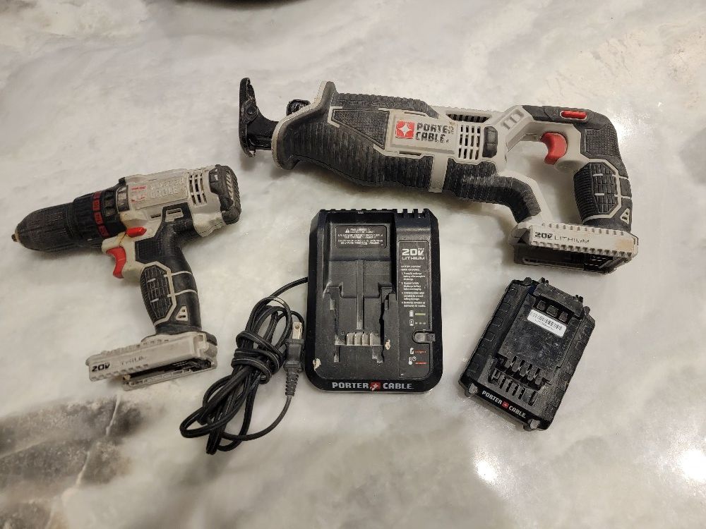 Porter Cable Wireless Drill And Reciprocating Saw