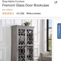 Glass Door Bookcase 