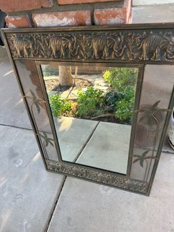 Vintage Elephant Mirror