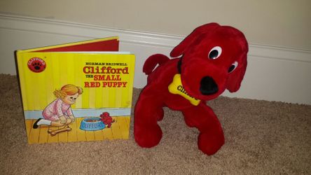Kohl's plush Clifford the Big Red Dog toy + Clifford hardback book