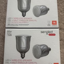 (2) NEW Sengled Pulse - JBL Bluetooth Speaker/LED Smart Bulb - App Control SELL/TRADE