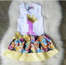 1st Birthday Princess dress “NEW”