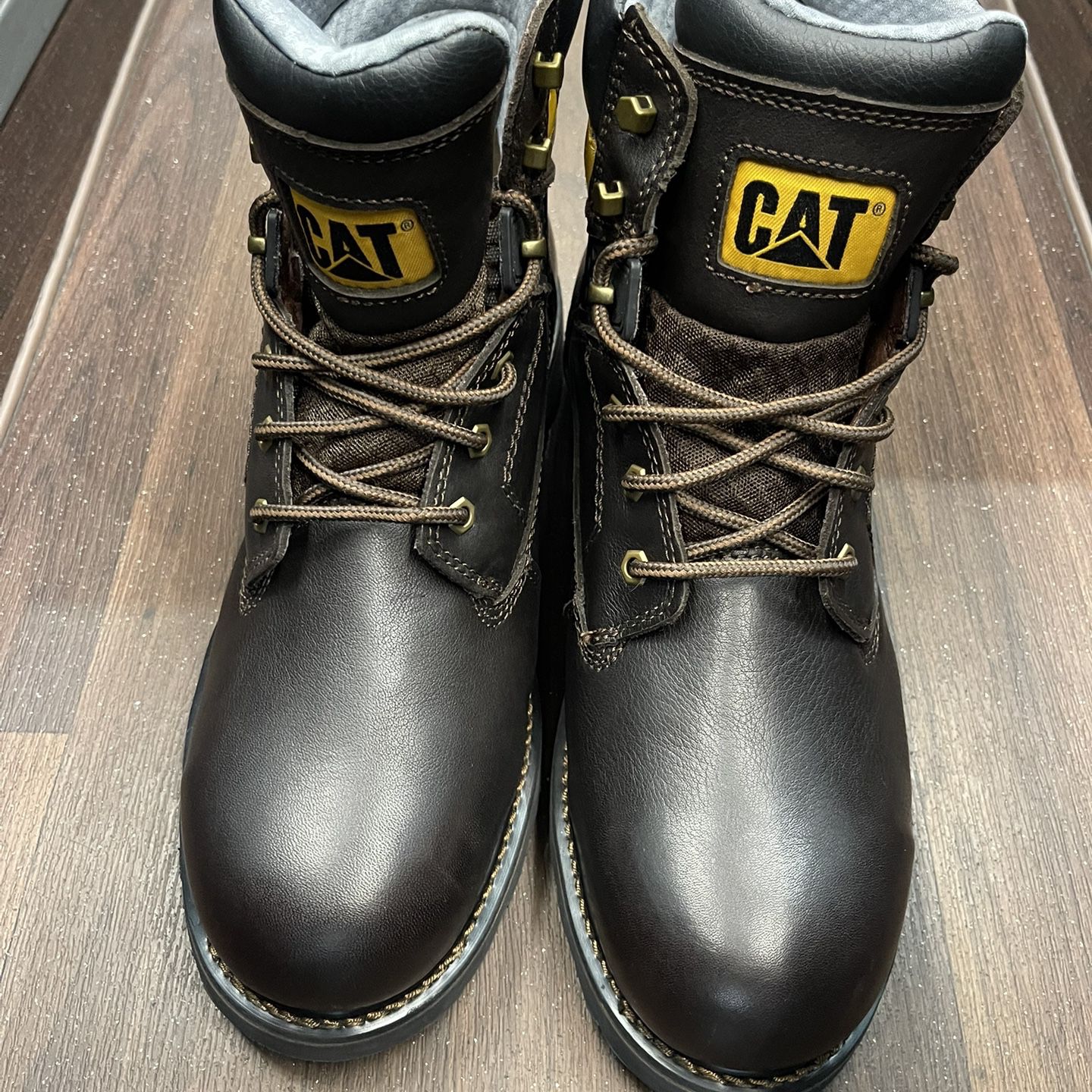 Caterpillar, steel toe, leather boots, new size 13
