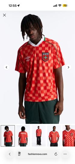 Brand New Umbro Portugal Collar Soccer Jersey - Red