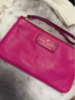Kate Spade Pebbled Leather Wristlet Handbag