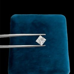 1.00 Ct Lab Grown Certified Princess Cut Diamond 
