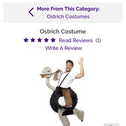 Ostrich Halloween costume