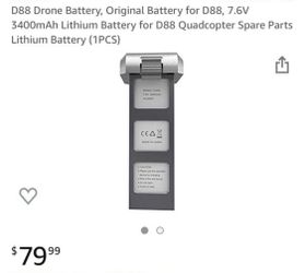 Potensic D88 original drone battery