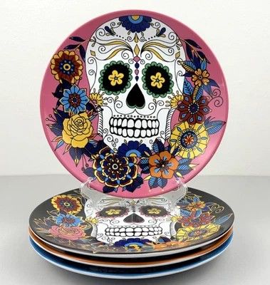 William Sonoma Dia De Los Muertos Plates