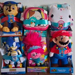 Blanket and pillow character