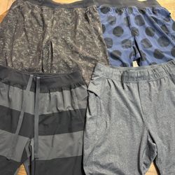 (4) Men’s Lululemon Workout Shorts L/XL