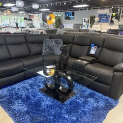 Crazy 4th Of July Sale Black Reclining Sectional Only $999 Don’t Miss Thus Huge Sale 