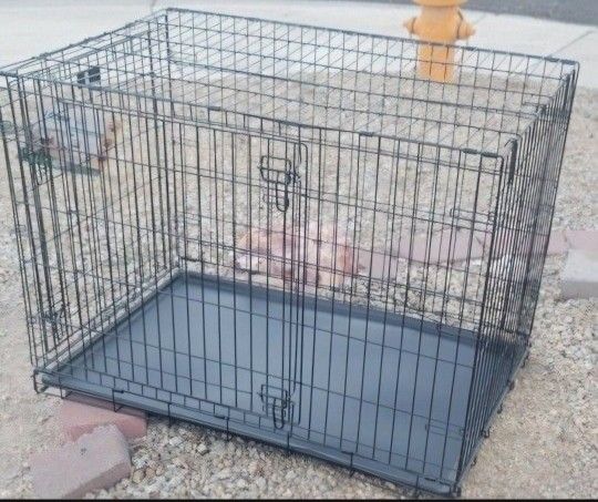 New Double Door Large 42" Inch Long Dog Crate Kennel