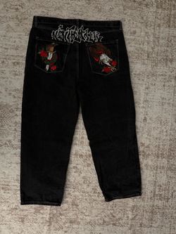 Ambush men’s black charcoal baggy jeans