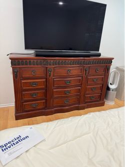 Solid wood dresser