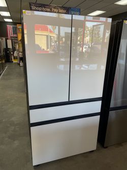 Samsung bespoke 4 door refrigerator in counter depth