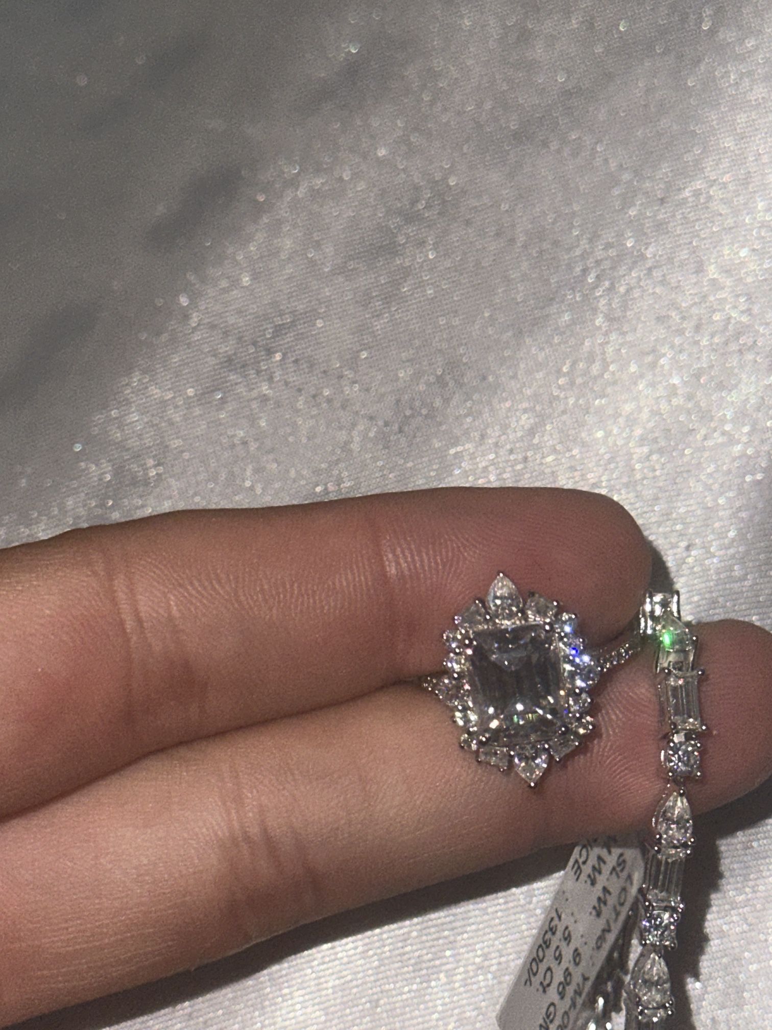 Moissanite Set Passes Diamond Tester Silver